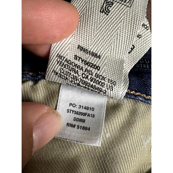 Patagonia Performance Regular Fit Jeans Pants Organic Cotton Denim Blue 35x32 Me - Picture 9 of 10
